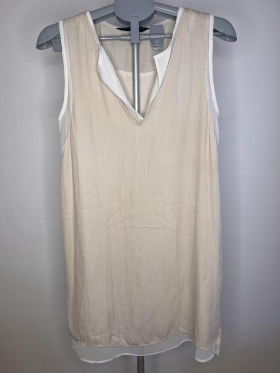 שמלת ערב שמנת ביטנה לבנה ZARA מידה M