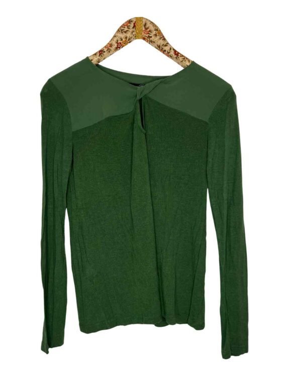 סריג דק ירוק בקבוק MANGO מידה L פרטים