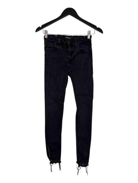 מכנס ג׳ינס ארוך REPLAY שחור מידה 32 פרטים