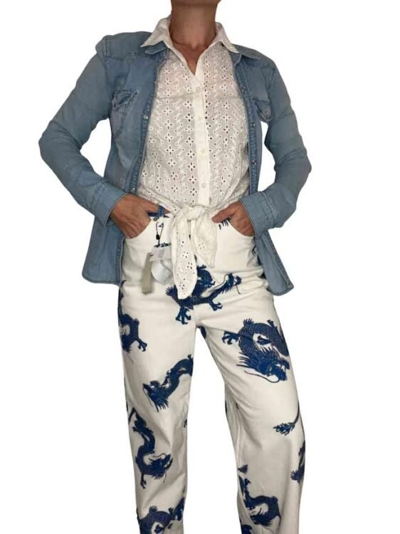 ג׳ינס מכופתרת H&M מידה 36