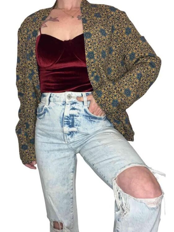 בגד גוף קטיפה בורדו מידה S