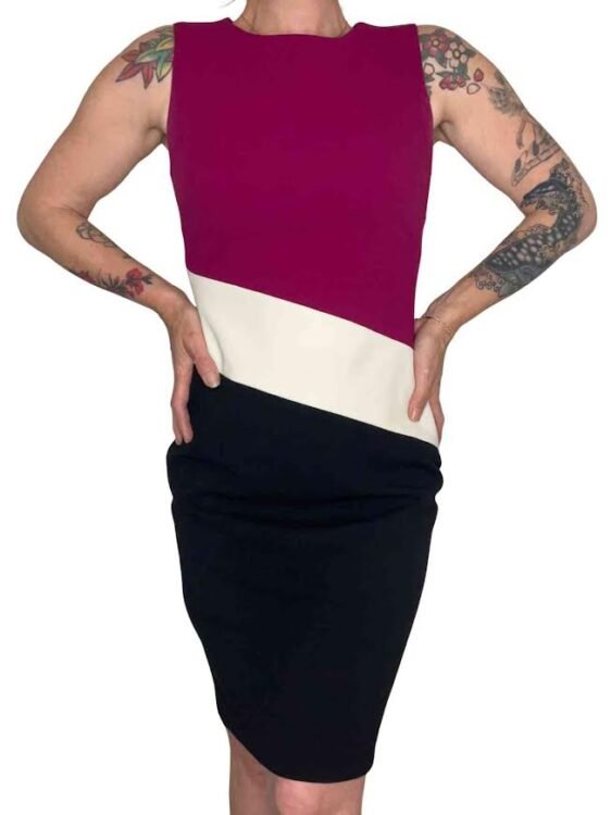 שמלה מחויטת שרוול קצר Tommy Hilfiger מידה S/M