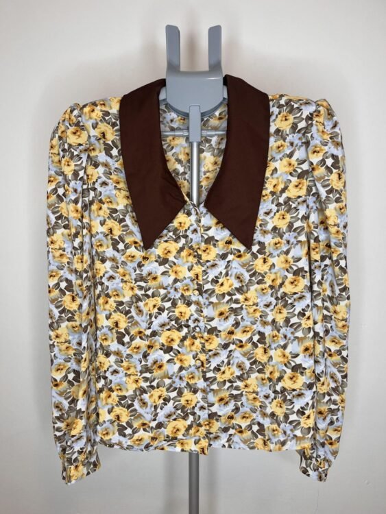 חולצה מכופתרת מחויטת סטייל וינטג׳ Todayful מידה M