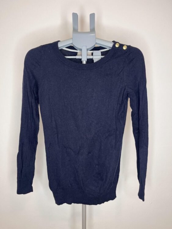 חולצת סריג ויסקוזה וצמר כחול כהה BANANA REPUBLIC מידה M