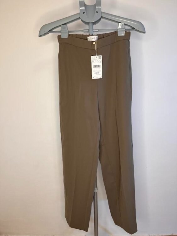 מכנס ארוך מחוייט ירוק זית מנגו מידה xs