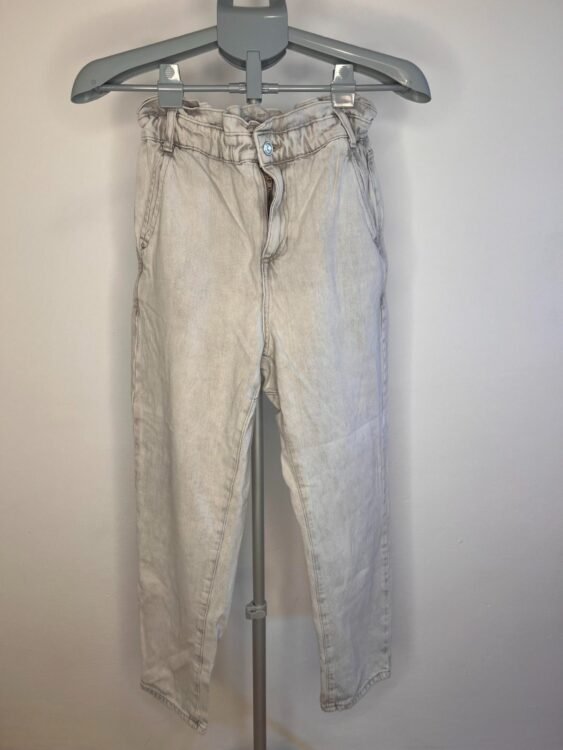 מכנס ג׳ינס אפור בהיר זארה מידה 34