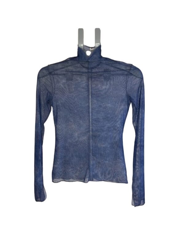 חולצה גולף שקופה דמוי ג׳ינס ZARA מידה S פרטים