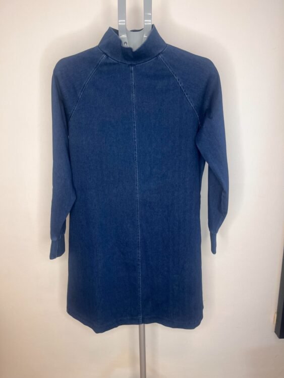 שמלת ג׳ינס אוברסייז GOLF מידה XS-L פרטים