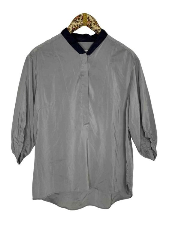 חולצת משי מחויטת ARTIGIANO מידה 42 מתאים S-L פרטים