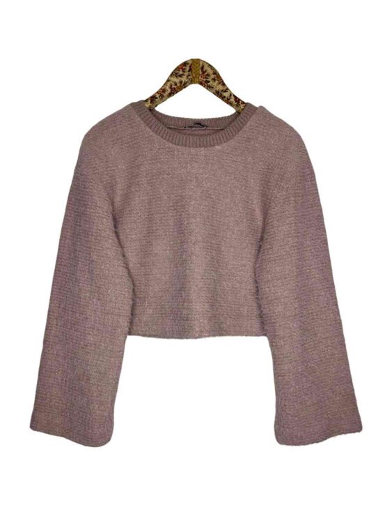 סריג ורוד עתיק פרנזים ZARA מידה S פרטים