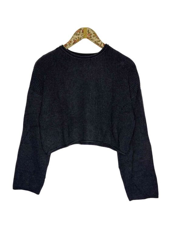 סריג בטן אפור עכבר PULL&BEAR מידה S פרטים