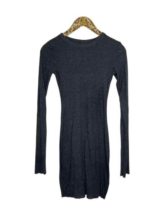 שמלה אפורה ספורט אלגנט H&M מידה S פרטים