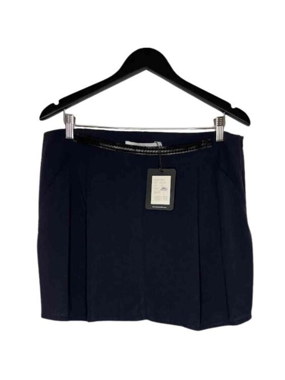 חצאית מיני כחול נייבי LAUREN VIDAL מידה 42 פרטים