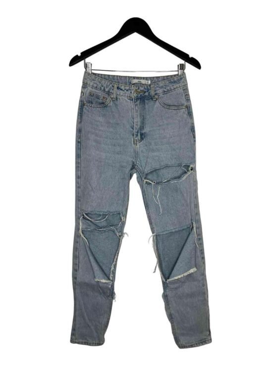 ג׳ינס כותנה קרעים בהיר Adika מידה XS פרטים