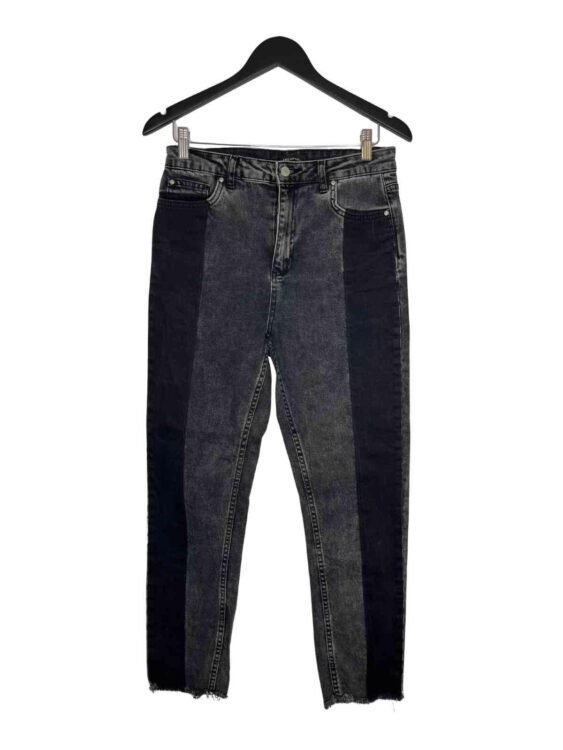 ג׳ינס כותנה שחור פסים TRENDYOL מידה 38 פרטים