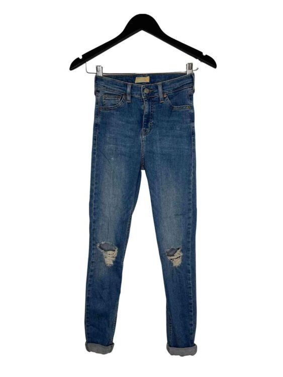 ג'ינס TOP SHOP סטרץ' גזרה גבוהה מידה 32 פרטים