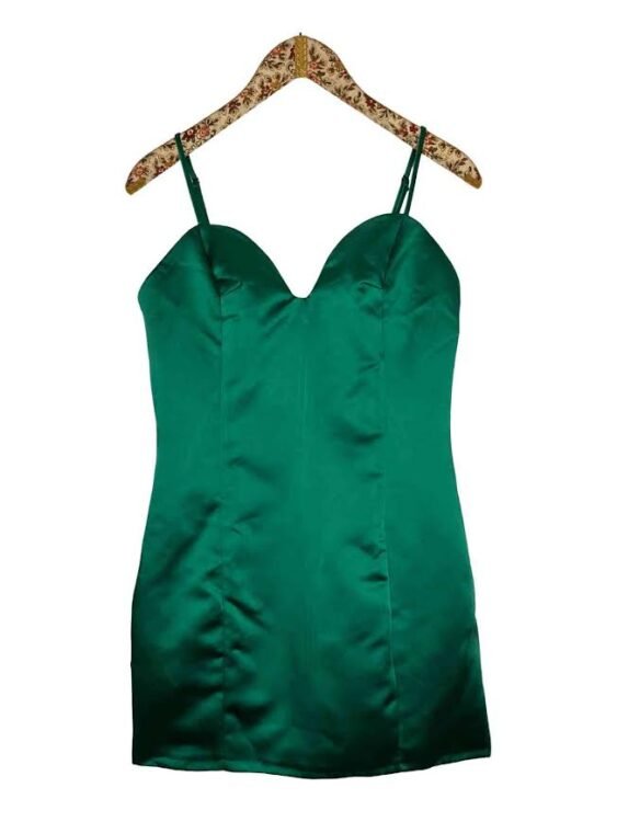 שמלת ערב סאטן MANGO מידה M פרטים