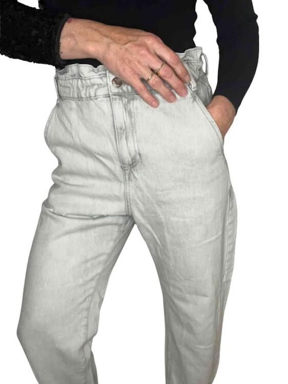 מכנס ג׳ינס אפור בהיר ZARA מידה 34