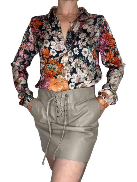 חצאית עור Sack’s עם הטיקט