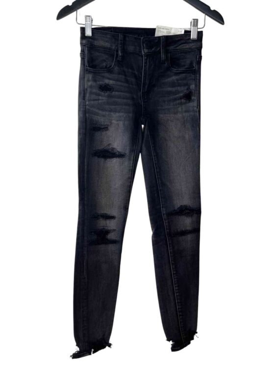 ג׳ינס סקיני סטרץ׳ AMERICAN EAGLE עם הטיקט מידה 0 פרטים