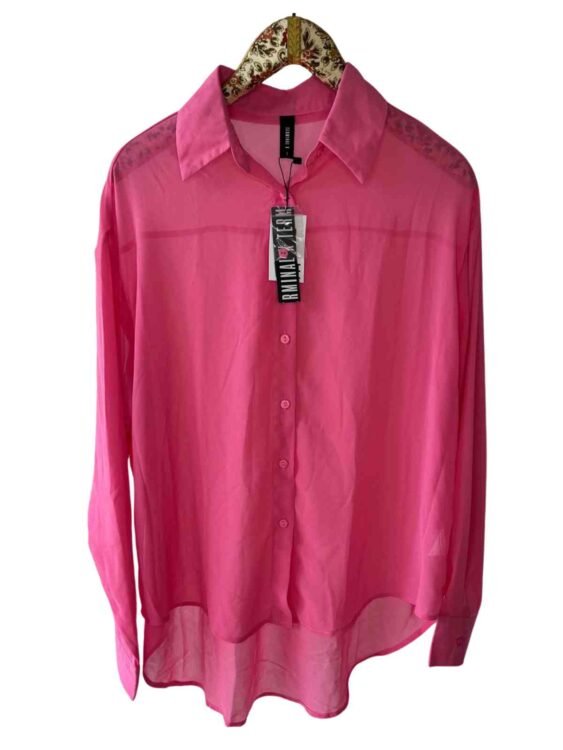 חולצת שיפון שקופה TERMINAL מידה L עם טיקט פרטים