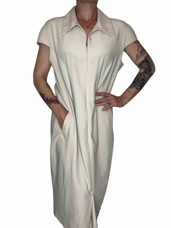 שמלת וינטג' כיסים Mausner מידה L פרטים