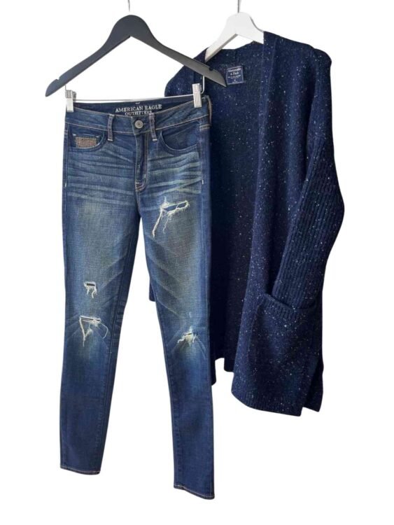 ג'ינס סטרץ' AMERICAN EAGLE מידה 38 פרטים