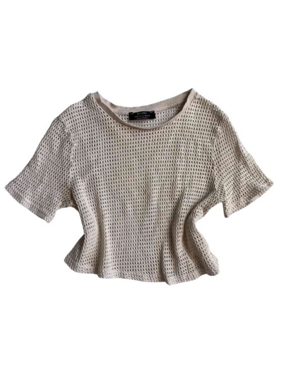חולצת רשת כותנה Bershka מידה L פרטים
