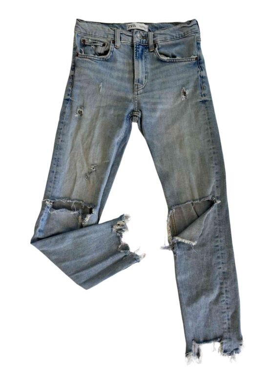 ג׳ינס סטרץ׳ ZARA מידה 34 פרטים