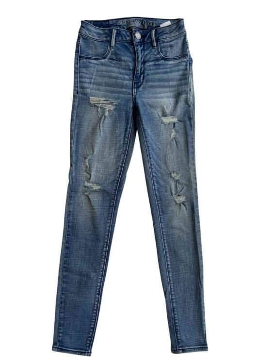 ג׳ינס סקיני מחטב AMERICAN EAGLE מידה XXS פרטים