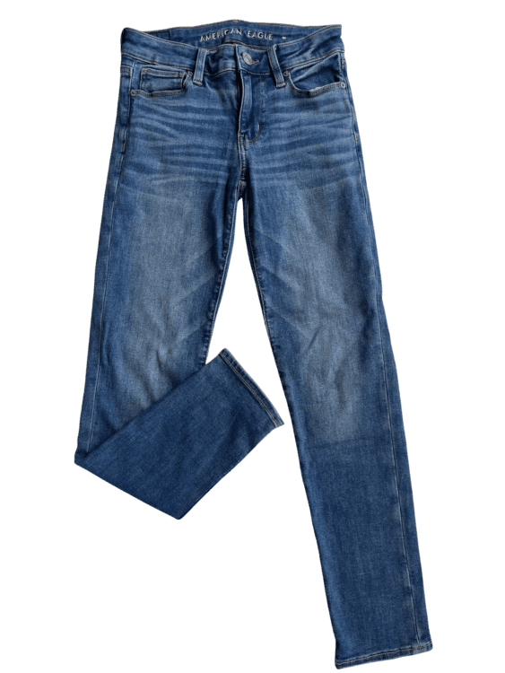 ג׳ינס סטרץ׳ AMERICAN EAGLE מידה 0 פרטים