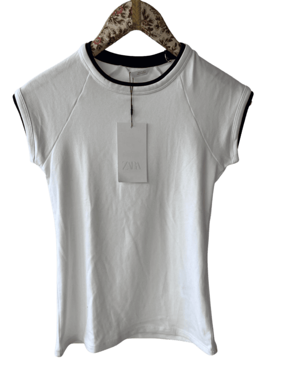 חולצה בייסיק ZARA עם טיקט מידה M פרטים