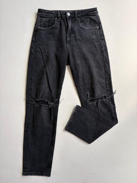 ג׳ינס מיד ישר ZARA מידה 36 פרטים