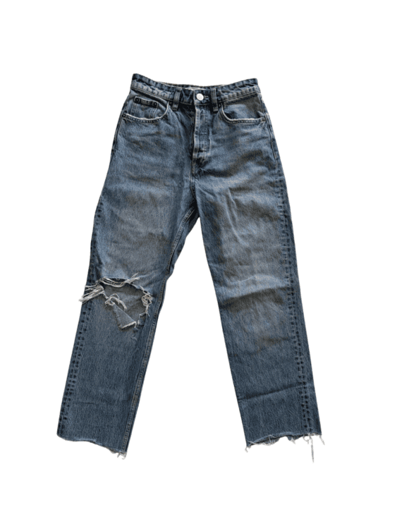 ג׳ינס כותנה ZARA מידה 34 פרטים